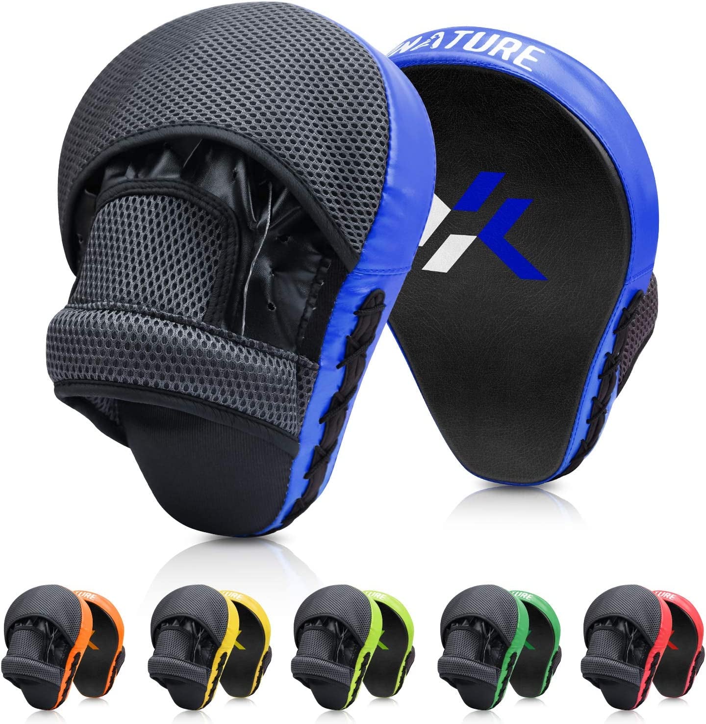 Essential Curved Boxing MMA Punching Mitts Boxing Pads W/Gift Box Hook & Jab Pads MMA Target Focus Punching Mitts Thai Strike Kick Shield for X&