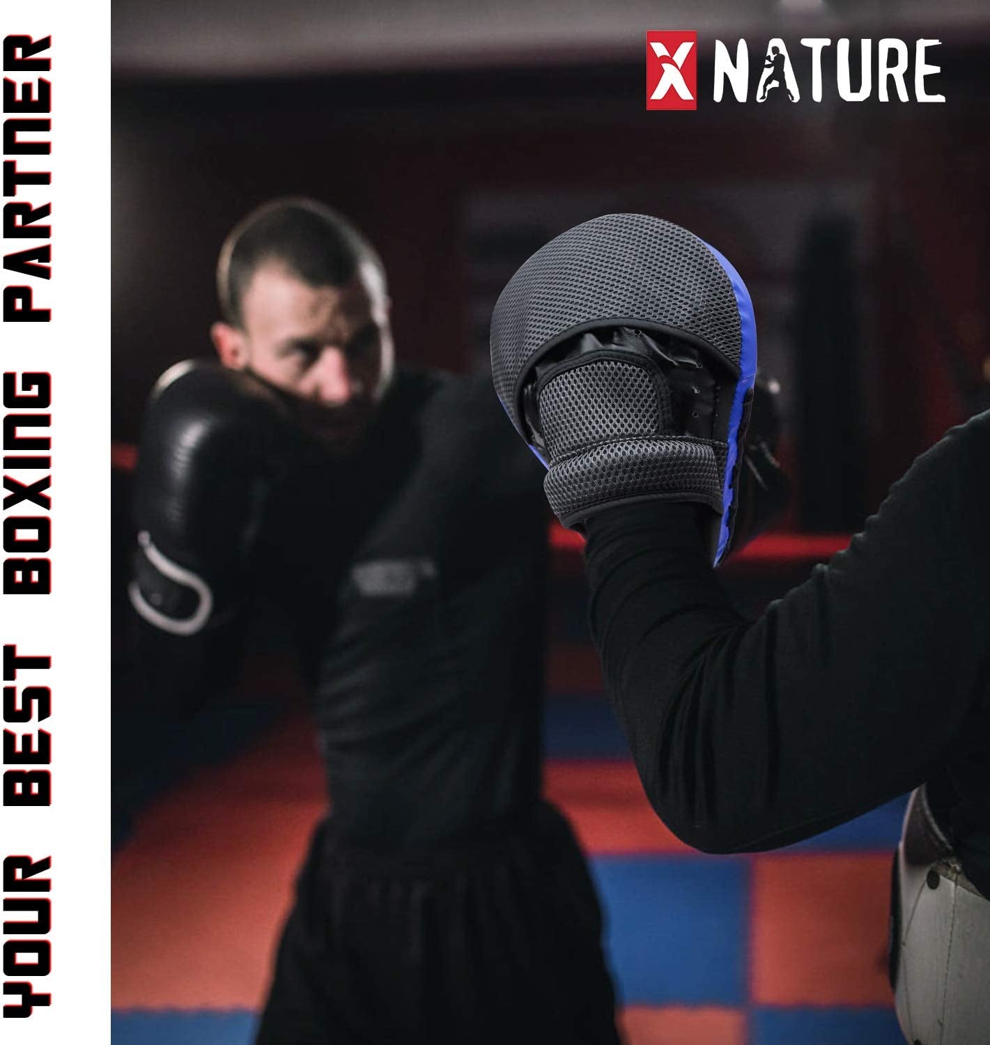 Essential Curved Boxing MMA Punching Mitts Boxing Pads W/Gift Box Hook & Jab Pads MMA Target Focus Punching Mitts Thai Strike Kick Shield for X&
