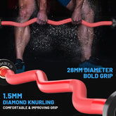 47" Olympic Curl Bar for Weightlifting and Power Lifting Weight Barbell 500 Lb Capacity