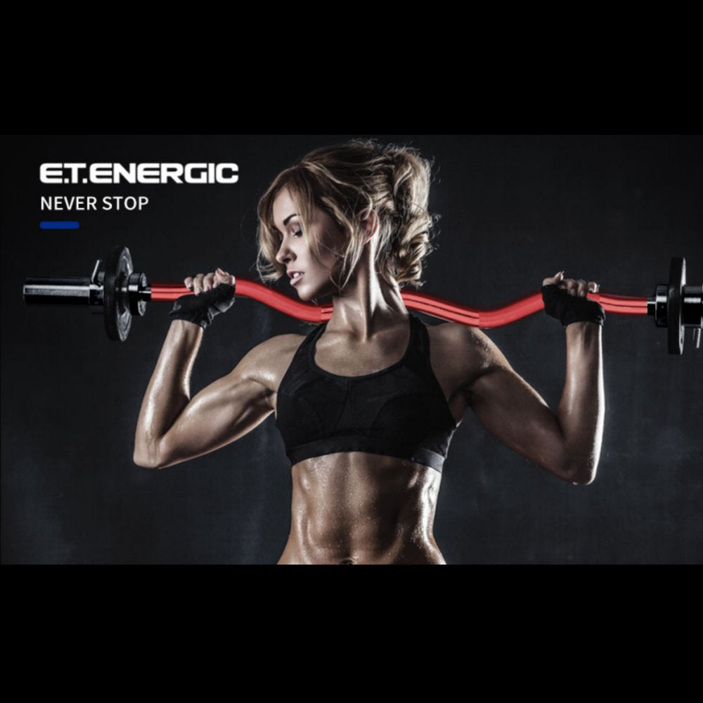 47" Olympic Curl Bar for Weightlifting and Power Lifting Weight Barbell 500 Lb Capacity