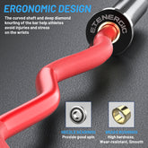47" Olympic Curl Bar for Weightlifting and Power Lifting Weight Barbell 500 Lb Capacity