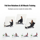 Exercise Adjustable Double Hydraulic Resistance Rowing Machine