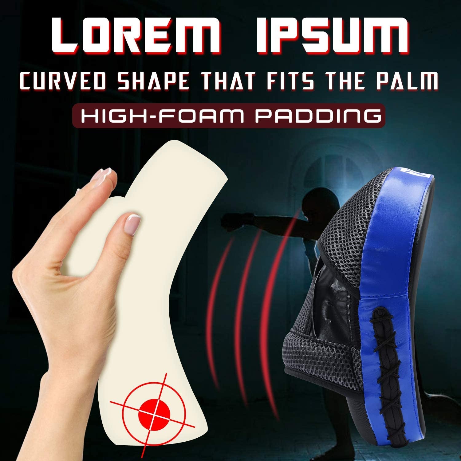 Essential Curved Boxing MMA Punching Mitts Boxing Pads W/Gift Box Hook & Jab Pads MMA Target Focus Punching Mitts Thai Strike Kick Shield for X&