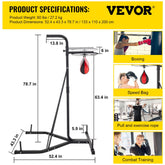 brand Free Standing Punching Bag Stand, Unisex Boxing Set, Foldable Single Station Heavy Bag Stand, Punching Ball, Boxing Punching Speed Ball, Boxing Bag with Boxing Rack, for Training