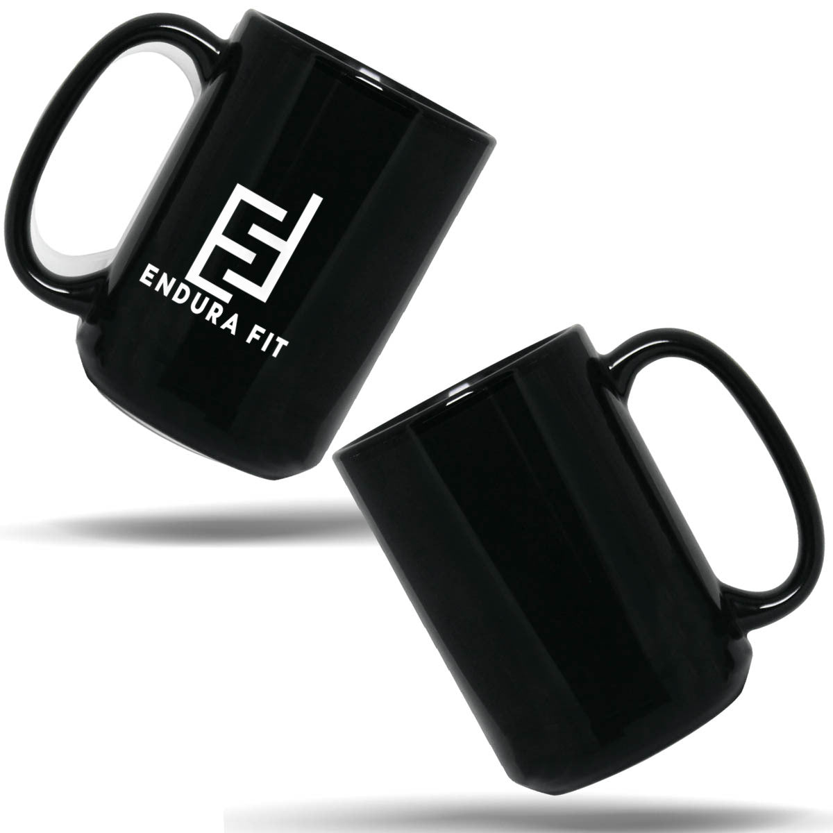 Endura Fit Signature Black Ceramic Mug – 15 oz.