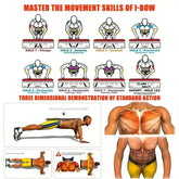 2-1 Multifunctional Folding Push up Board, Portable Folding 28 in 1 Home and Gym Exercise Equipment, Suitable for Chest and Back Exercises, Fitness Strength Training Stand