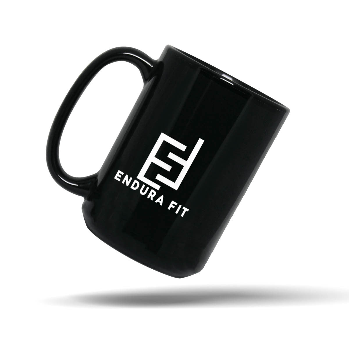 Endura Fit Signature Black Ceramic Mug – 15 oz.