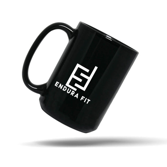 Endura Fit Signature Black Ceramic Mug – 15 oz.