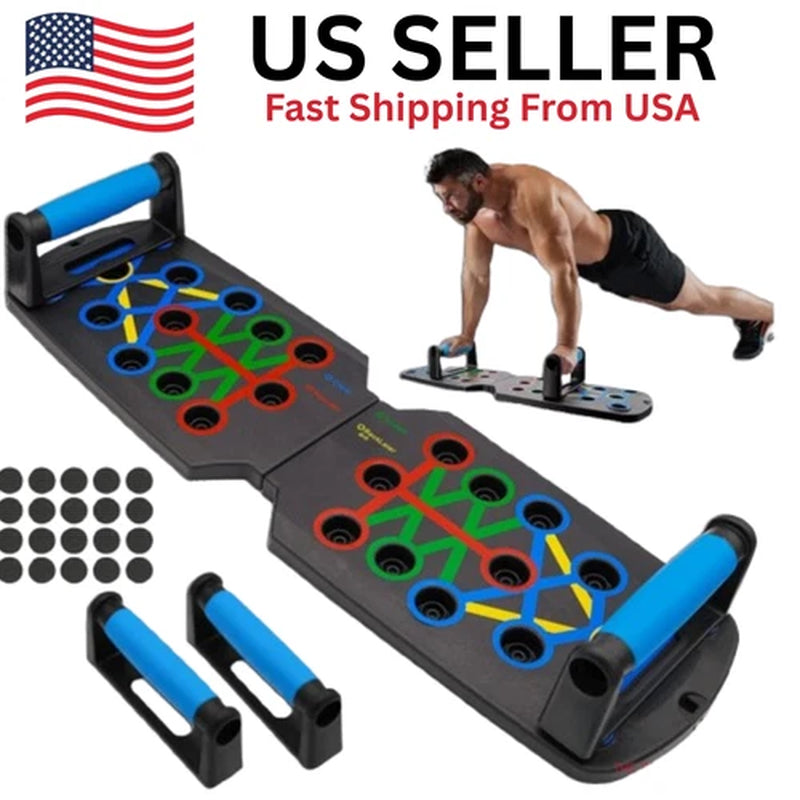 28 in 1 Push up Rack Board System Fitness Workout Train Home Gym Exercise Stands