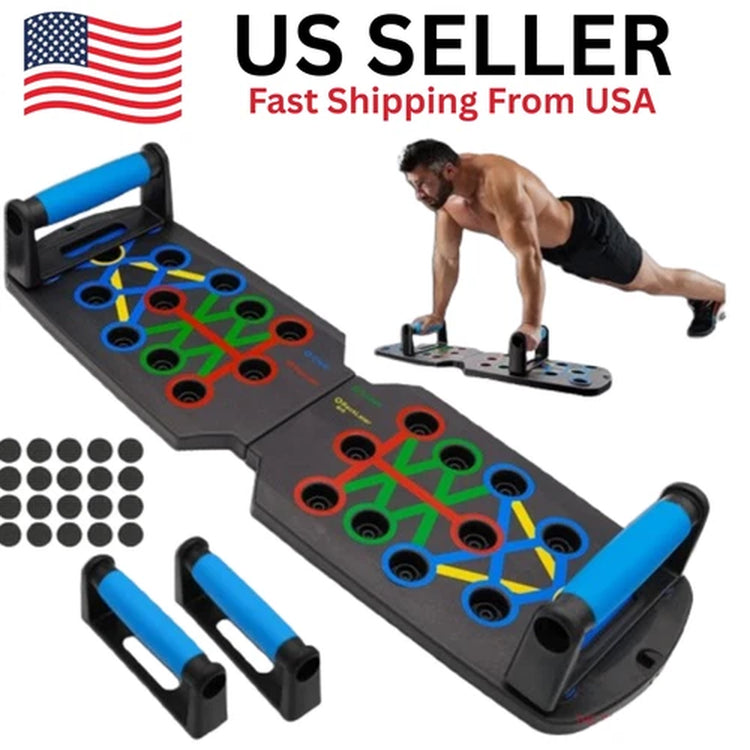 28 in 1 Push up Rack Board System Fitness Workout Train Home Gym Exercise Stands