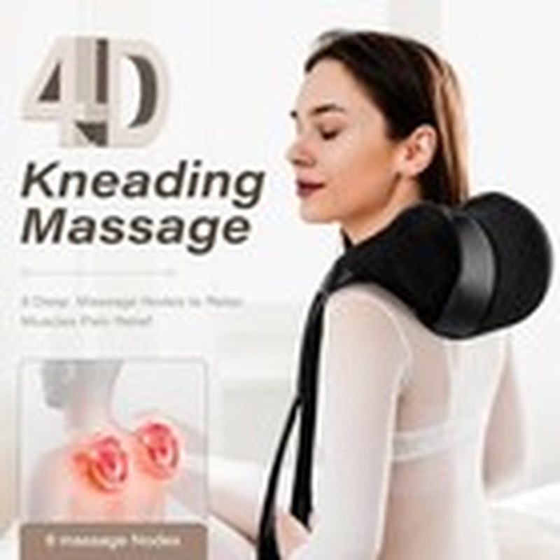 Shiatsu Neck and Back Massager Pillow with Heat - Black, 1 Pc
