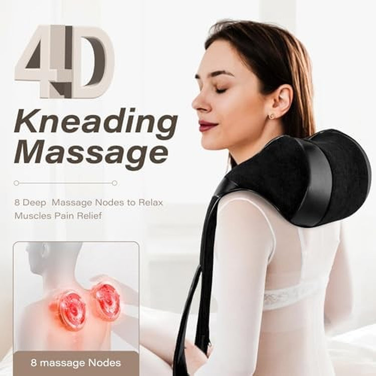 Shiatsu Neck and Back Massager Pillow with Heat - Black, 1 Pc