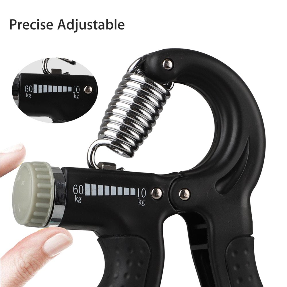 2/1Pcs Hand Grip Strengthener, Adjustable Resistance 22-132Lbs (10- 60Kg), Hand Grip Exerciser, Strengthen Grip, Hand Squeezer, Forearm Grip, Hand Exercise, Gripper, Finger Strengthener