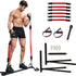 Portable Pilates Bar Kit with Resistance Bands, Portable Stick Bar Strength Training Set Home Gym Workout Equipment