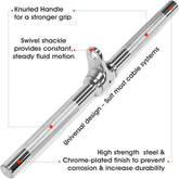 LAT Cable Attachment, Tricep Press down Bar with Diamond Knurl Handle, Support up to 880 Lbs - Rotating Straight Bar, Single D Handle and V Bar